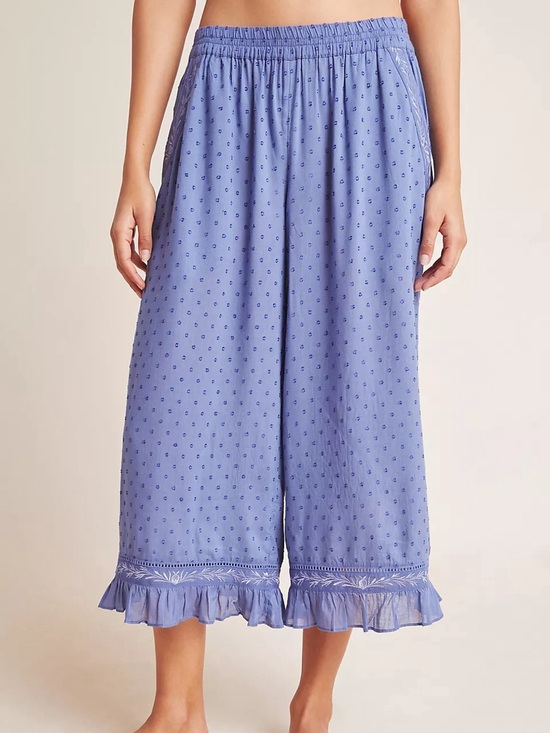Anthropologie Other - Anthropologie Wynonna Ruffled Wide-Leg Sleep Pants